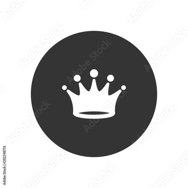 Obraz Crown vector icon in modern style for web site and mobile app