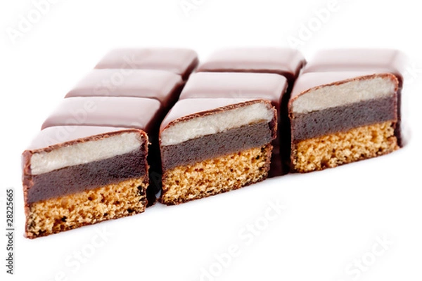 Obraz Dominosteine auf weissem Hintergrund