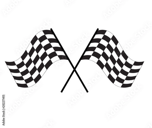 Fototapeta race flag icon on white background. finishing flag sign. start symbol. racing flag icon for your web site design, logo, app, UI.