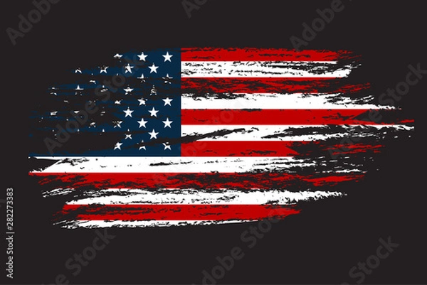 Fototapeta Grunge flaga USA wz grunge tekstur.