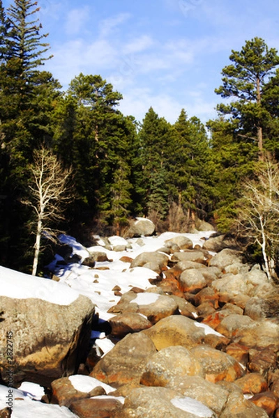 Fototapeta dried up mountain stream