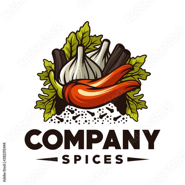 Obraz spices logo