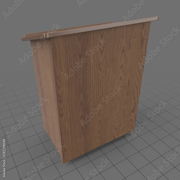 Fototapeta Drewniane podium