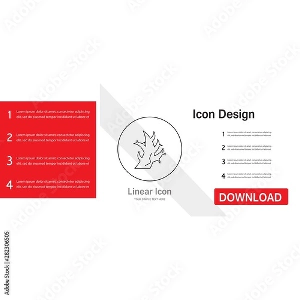 Obraz tree icon creative design templat