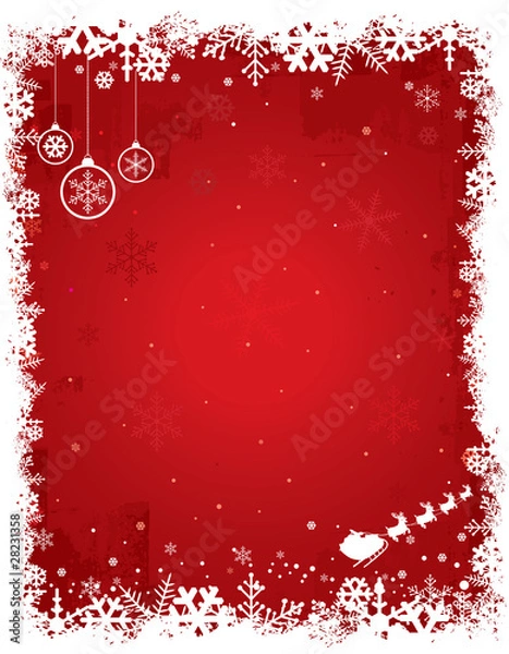 Obraz Red Christmas Background