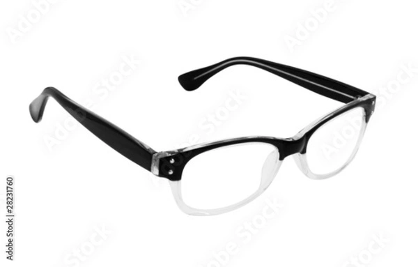 Fototapeta Spectacles isolated on white background