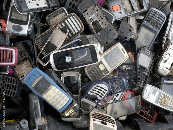 Obraz background from old phones