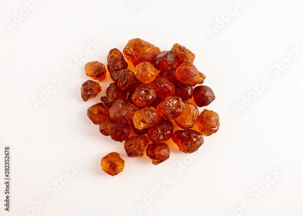Obraz group of peach gum on white background..