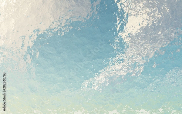 Fototapeta The sky which I looked at from all over the sea, and it was made in 3D Render.