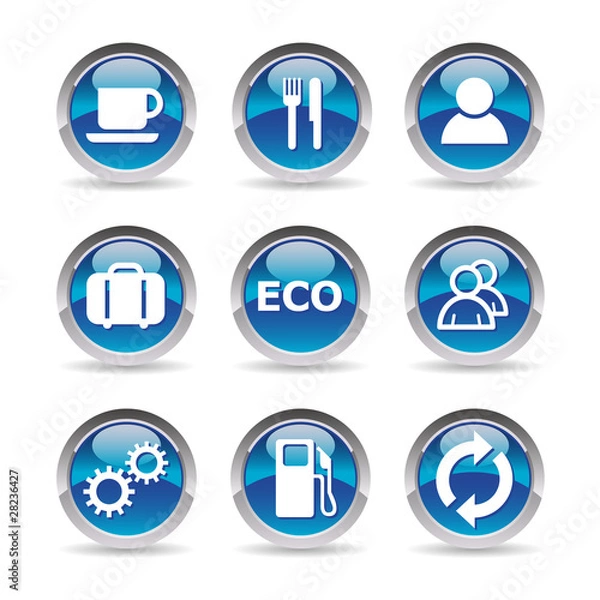 Fototapeta Web icons collection