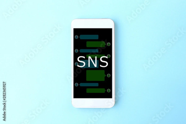 Fototapeta スマホのSNS機能