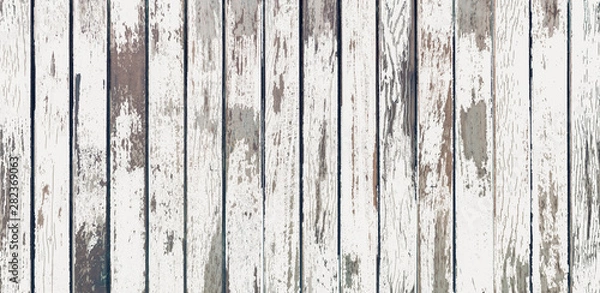 Fototapeta wood board white old style abstract background objects for furniture.wooden panels is then used.Vertical