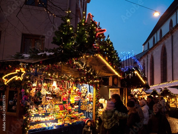 Obraz Cabanon de marché de Noël