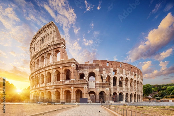 Obraz Coliseum or Flavian Amphitheatre (Amphitheatrum Flavium or Colosseo), Rome, Italy. 