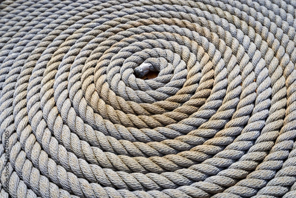 Fototapeta Rope texture circle pattern