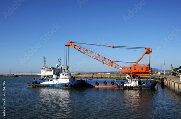 Obraz クレーン船