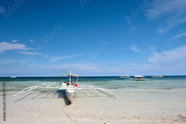 Obraz 砂浜 ボート