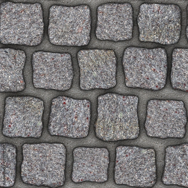 Obraz S151 Seamless texture - cobblestone pavers