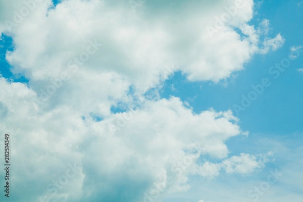 Fototapeta Blue sky background with clouds