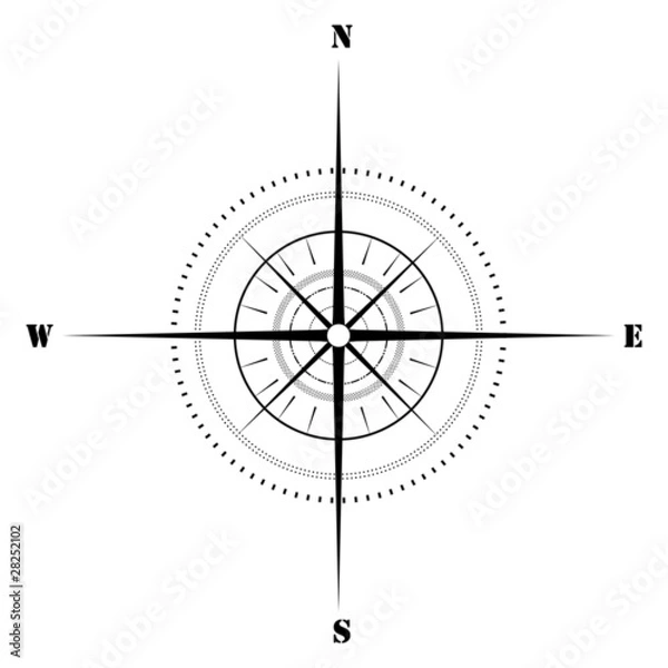 Obraz Szkicowy kompas