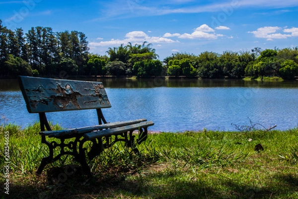 Obraz bench in the park