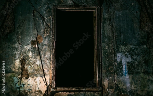 Obraz old window on the wall