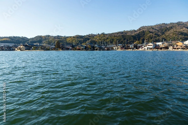 Fototapeta 阿蘇の舟屋　阿蘇海　天橋立　京都府宮津市
