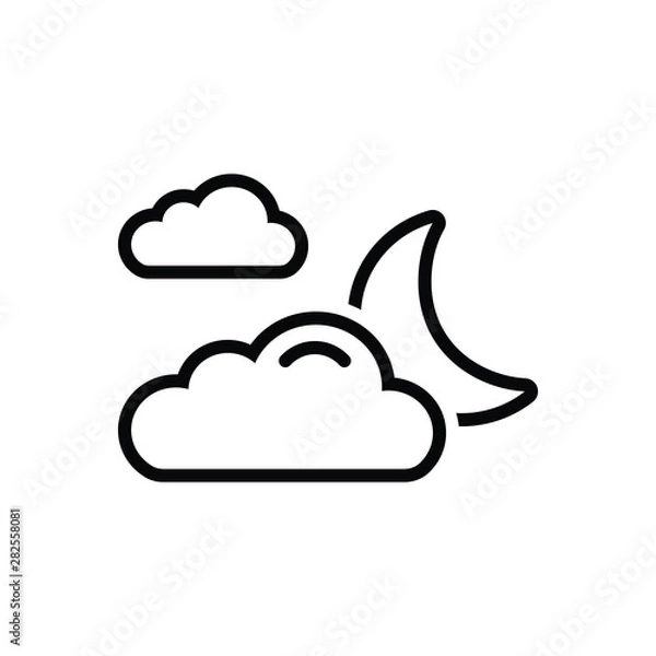 Fototapeta Black line icon for mainly 