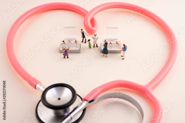 Obraz 産婦人科新生児室でママと赤ちゃんはご対面