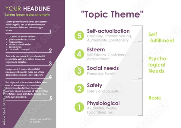 Fototapeta Clean info visualization with a pyramid. Vector illustration design.