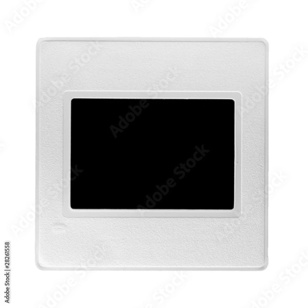 Fototapeta Old slide on white background