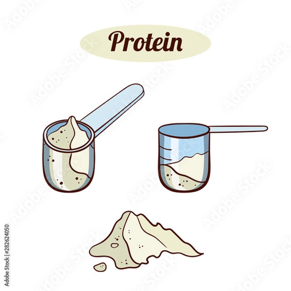 Fototapeta Scoops With Powder