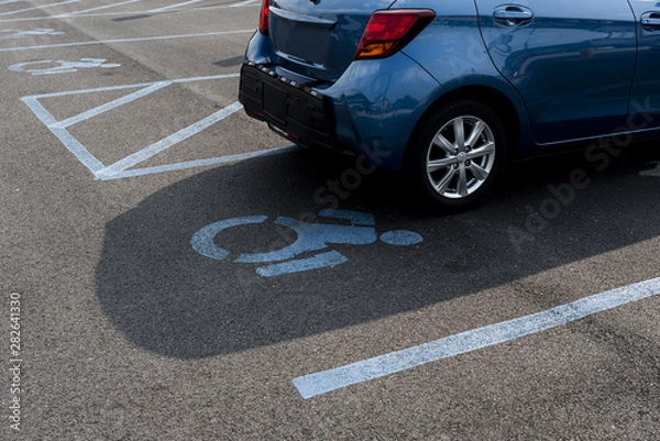 Obraz Parking spot for disabled people