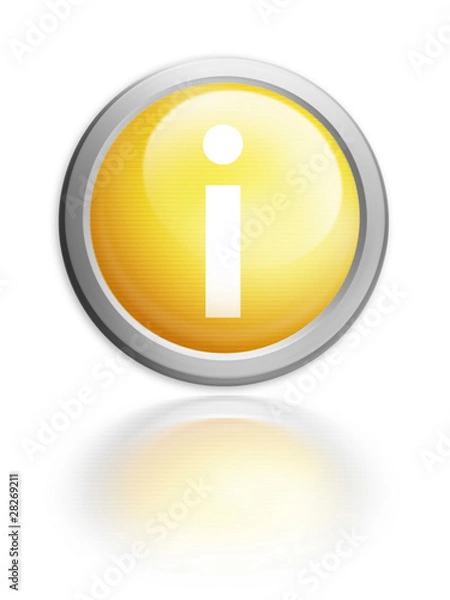 Fototapeta Button Aqua Icon