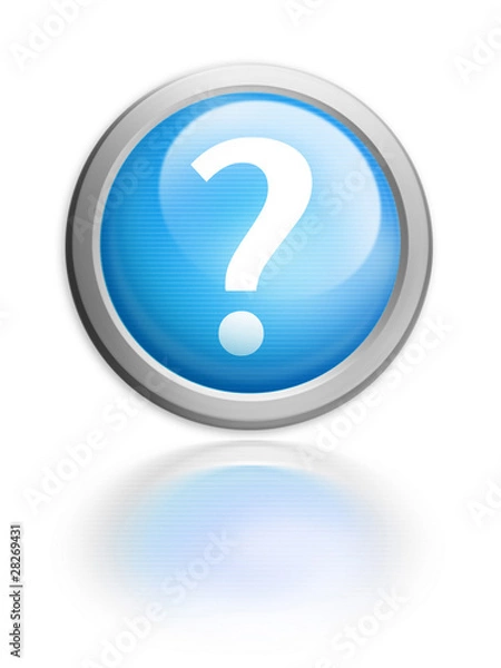 Obraz Button Aqua Icon