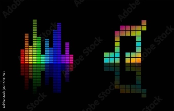 Obraz sound music bars