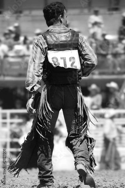 Obraz rodeo cowboy walking