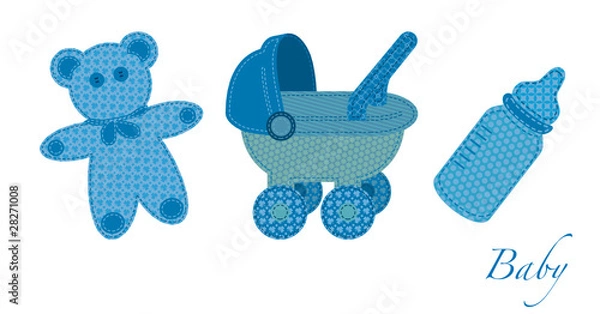 Obraz bebe patchword baby