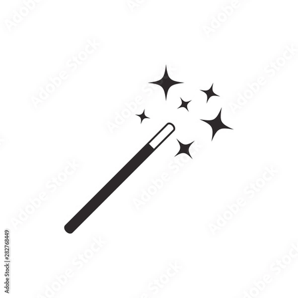 Obraz magic wand icon vector template