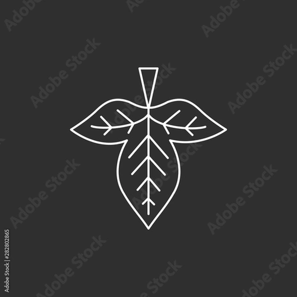 Fototapeta Vector leaf icon