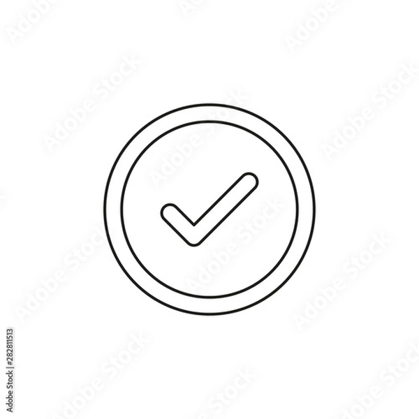 Fototapeta Check mark vector icon