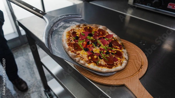 Obraz pizza z piekarnika