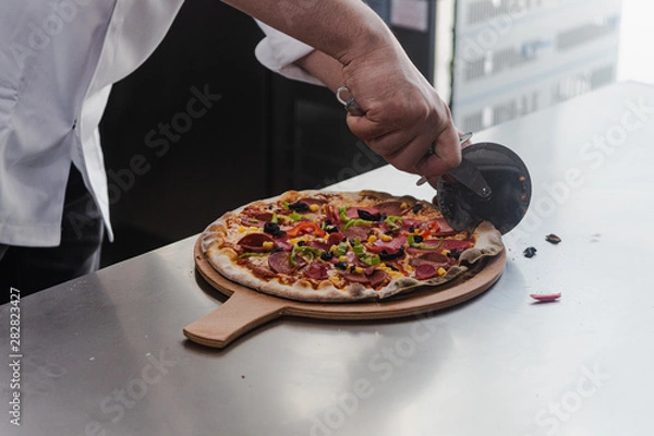 Obraz cuting Delicious Pizza 