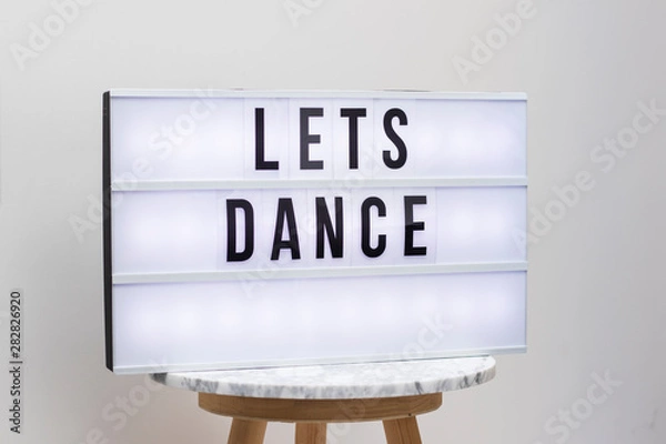 Obraz Cinematic letter box - let's dance