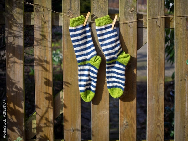 Obraz Selbst gestrickte Socken