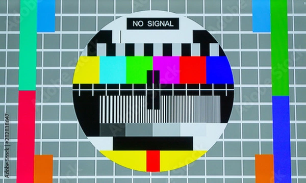 Obraz No signal and Television test screen