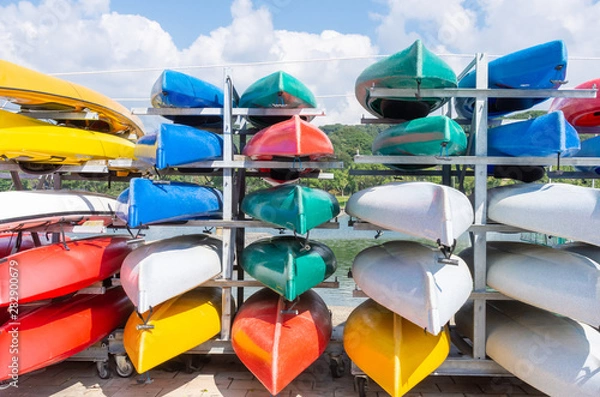 Fototapeta 積まれたシーカヤック
