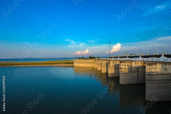 Fototapeta Thailand, Backgrounds, Beauty, Blue, Dam