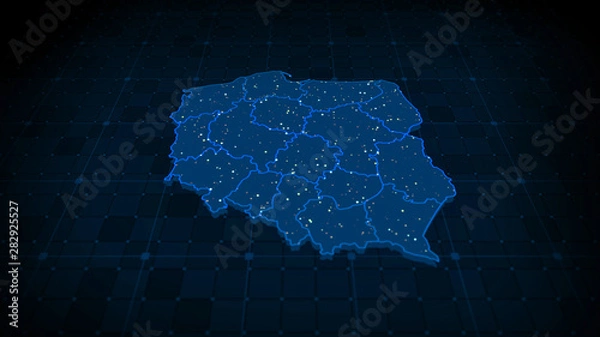 Fototapeta Poland Map