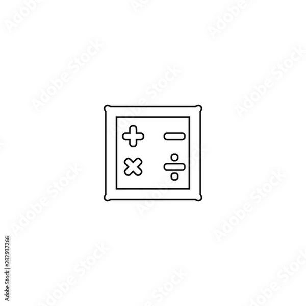 Fototapeta Calculator keyboard  icon. Math symbol